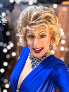 Sheela Vim - the diva in a blue dress